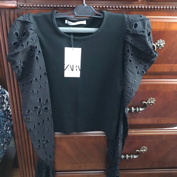 Zara combination sleeve sweater - Picture 5 of 9
